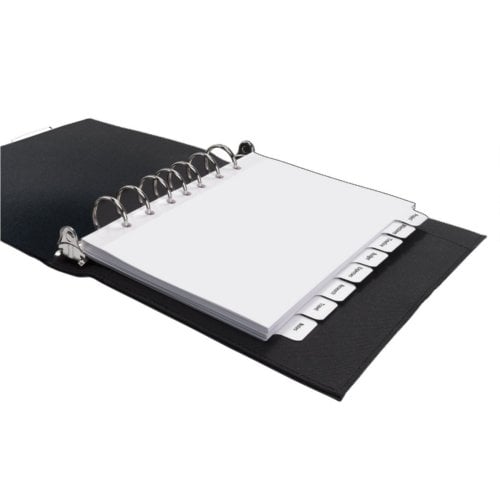 Avery 8-Tab Index Maker Clear Label Dividers with White Tabs 1 set - 11427