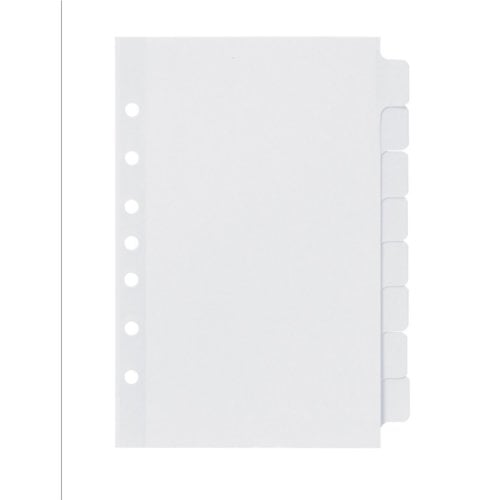 Avery 8-Tab Index Maker Clear Label Dividers with White Tabs 1 set - 11427