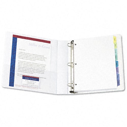 Avery 8-tab Multicolor 11" x 8.5" Clear Label Dividers 5pk - 11991