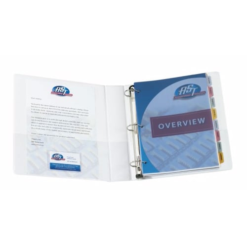 Avery 8-tab Multicolor 11" x 8.5" Translucent Dividers 1 set - 11433