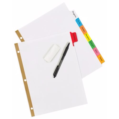 Avery 8-tab Multicolor Big Tab Write-On Dividers - 23079