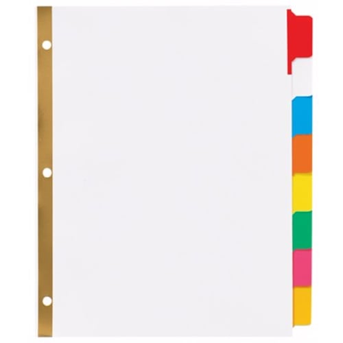 Avery 8-tab Multicolor Big Tab Write-On Dividers - 23079