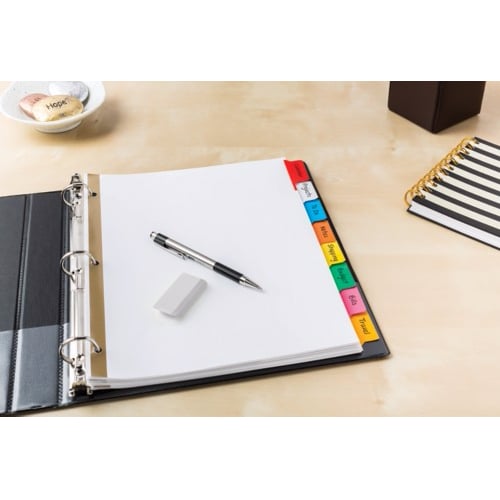 Avery 8-tab Multicolor Big Tab Write-On Dividers - 23079