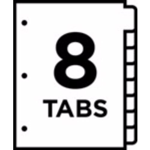 Avery 8-tab Multicolor Big Tab Write-On Dividers - 23079