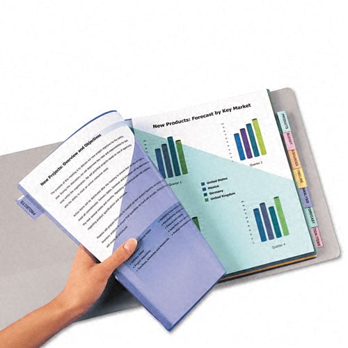 Avery 8-tab Multicolor WorkSaver Big Tab 2 Pocket Dividers - 11907