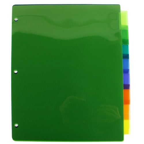 Avery 8-tab Multicolor WorkSaver Big Tab Plastic Dividers - 11901