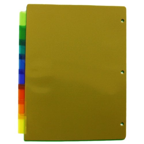 Avery 8-tab Multicolor WorkSaver Big Tab Plastic Dividers - 11901