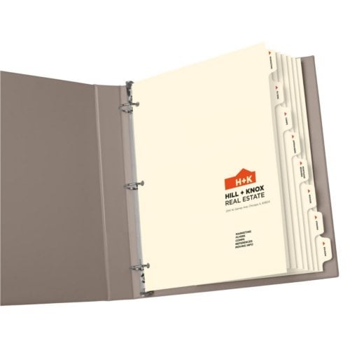 Avery 8-Tab Print-On Dividers with Ivory Tabs - 1 Set