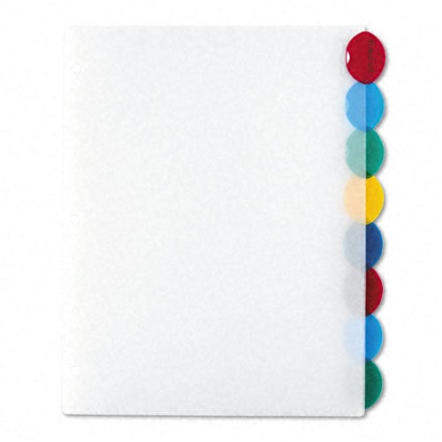Avery 8 tab Style Edge Insertable Tab Reference Dividers - 11201 - Clearance Sale