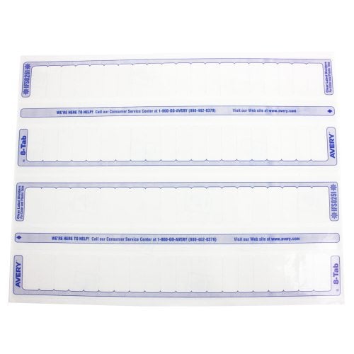 Avery 8-tab Translucent 11" x 8.5" Translucent Dividers 1 set - 11450