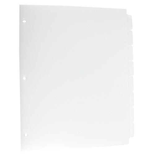 Avery 8-tab Translucent 11" x 8.5" Translucent Dividers 1 set - 11450