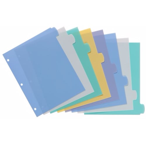 Avery 8-tab Translucent Durable Write-On Reference Index - 16171