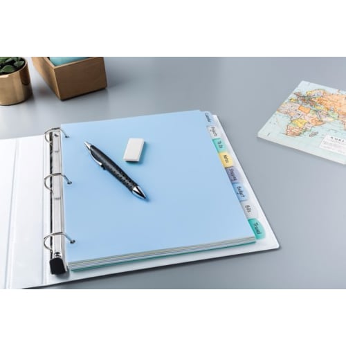 Avery 8-tab Translucent Durable Write-On Reference Index - 16171