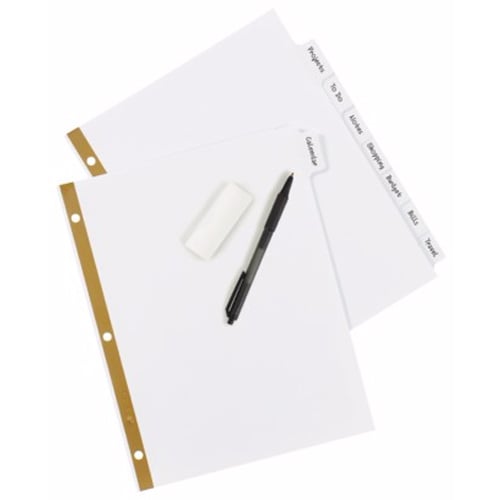 Avery 8-tab White Big Tab Write-On Dividers - 23078 - Clearance Sale