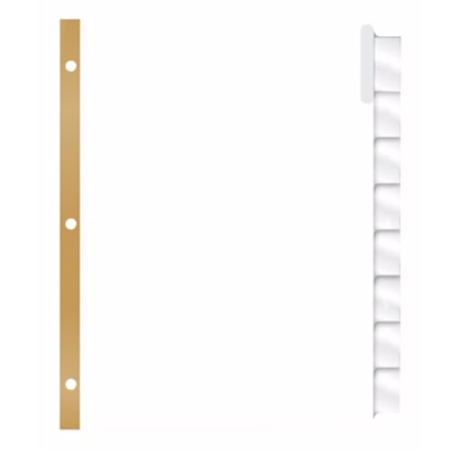 Avery 8-Tab White Paper Big Tab Clear Dividers with Reinforcing Strip - 11124