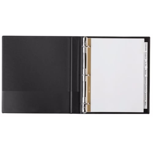 Avery 8-Tab White Paper Big Tab Clear Dividers with Reinforcing Strip - 11124