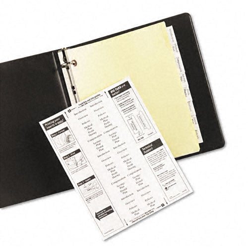 Avery 8-tab WorkSaver Big Tab Clear Dividers (Copper Reinforced Holes) - 23285