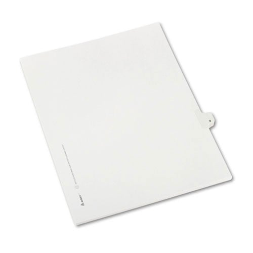 Avery 9 Individual Number Legal Index Allstate Style Dividers - 82207 - Clearance Sale