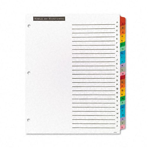 Avery A-Z tab Office Essentials Table 'N Tabs Dividers - 11677 - Clearance Sale