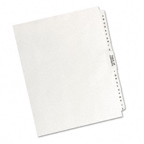 Avery A-Z/TOC Legal 11" x 8.5" Avery Style Collated Dividers - 11374