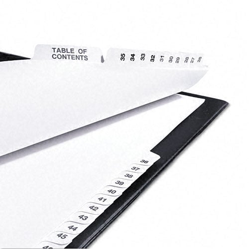 Avery A-Z/TOC Legal 11" x 8.5" Avery Style Collated Dividers - 11374