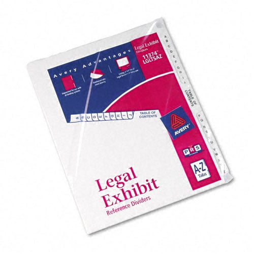 Avery A-Z/TOC Legal 11" x 8.5" Avery Style Collated Dividers - 11374
