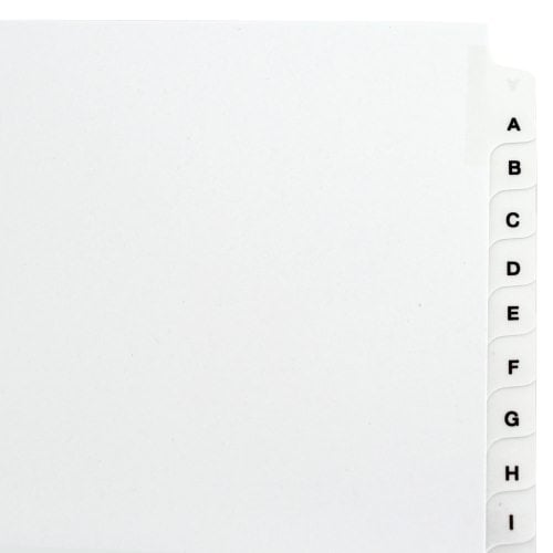 Avery A-Z/TOC Legal 14" x 8.5" Avery Style Collated Dividers - 11375 - Clearance Sale