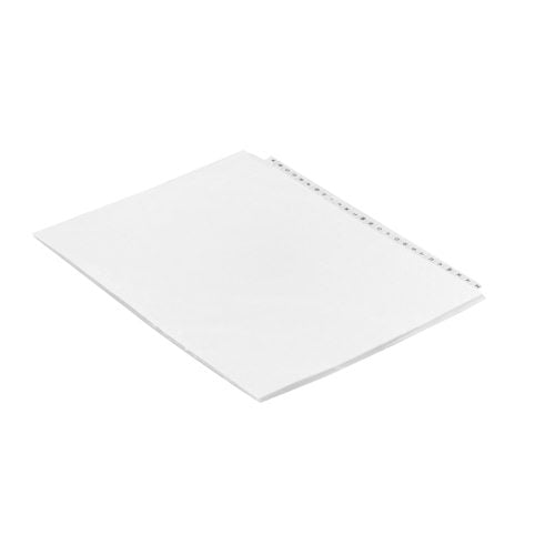 Avery A-Z White Legal 11" x 8.5" Avery Style Collated Dividers - 01400