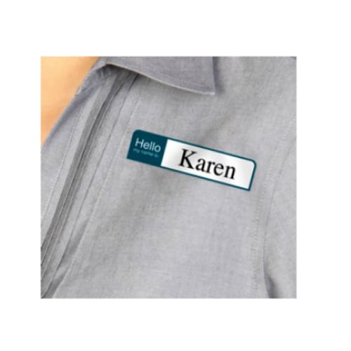 Avery Assorted 1" x 3-3/4" Flexible Self-Adhesive Name Badge Labels 100pk - 5154