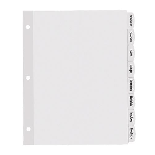 Avery Big Tab Easy Peel 8-Tab Printable White Label Dividers 4 sets - 14433 - Clearance Sale