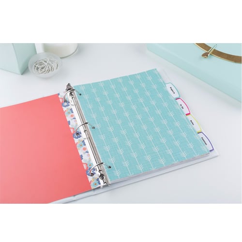 Avery Big Tab Floral Design 5-Tab Reversible Fashion Dividers - 1 Set