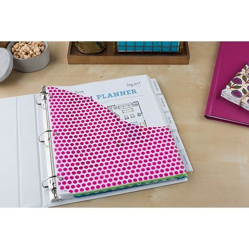 Avery Big Tab Insertable Pocket Clear 5-Tab Plastic Dividers (Fashion Design) - 1 Set