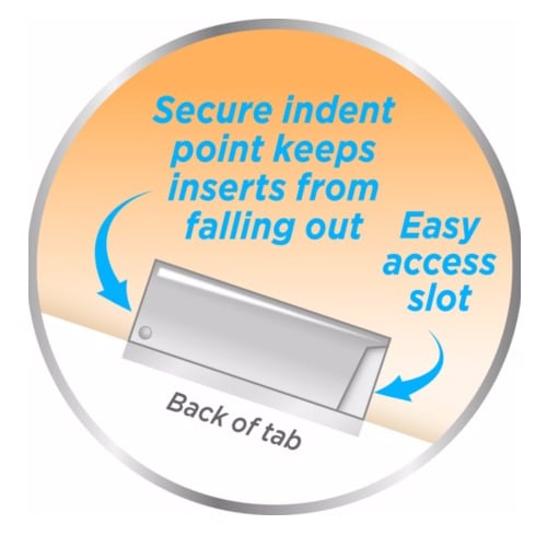 Avery Big Tab Insertable Pocket Clear 8-Tab Plastic Dividers (Fashion Design) - 1 Set