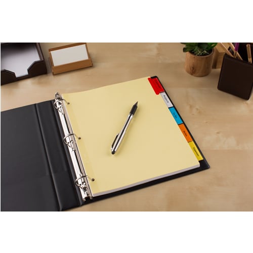 Avery Big Tab Multicolor 8-Tab Buff Paper Insertable Dividers - 1 Set