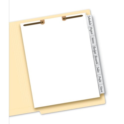 Avery Big Tab White 8-Tab Write-On Dividers for Classification Folders 1 set - 13161