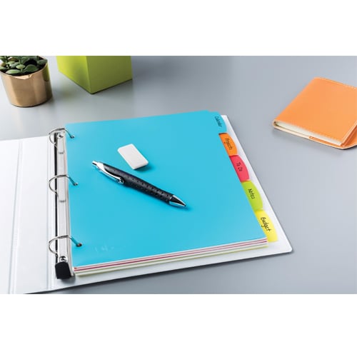 Avery Big Tab Write & Erase Multicolor 5-Tab Plastic Dividers 1 set - 16129 - Clearance Sale