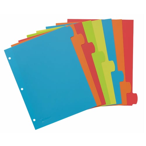 Avery Big Tab Write & Erase Multicolor 8-Tab Plastic Dividers 1 set - 16130 - Clearance Sale