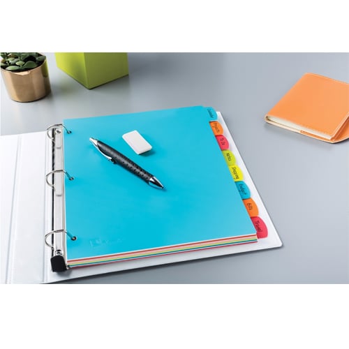 Avery Big Tab Write & Erase Multicolor 8-Tab Plastic Dividers 1 set - 16130 - Clearance Sale
