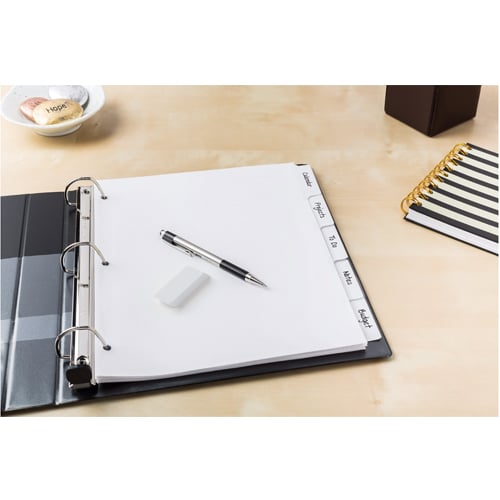 Avery Big Tab Write & Erase White 5-Tab Paper Dividers - 1 Set