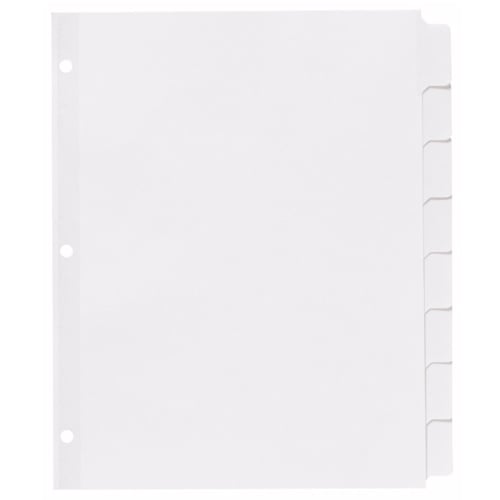 Avery Big Tab Write & Erase White 8-Tab Paper Dividers 1 set - 23061