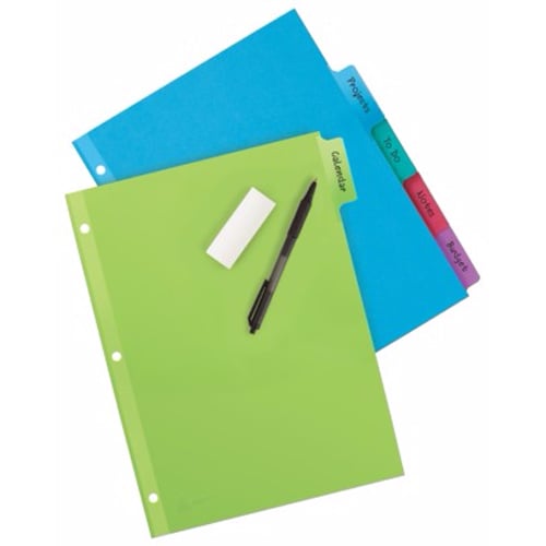 Avery Big Tab Write-On 8.5" x 11" Multicolor 5-Tab Dividers 1 set - 23180