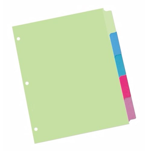 Avery Big Tab Write-On 8.5" x 11" Multicolor 5-Tab Dividers 1 set - 23180