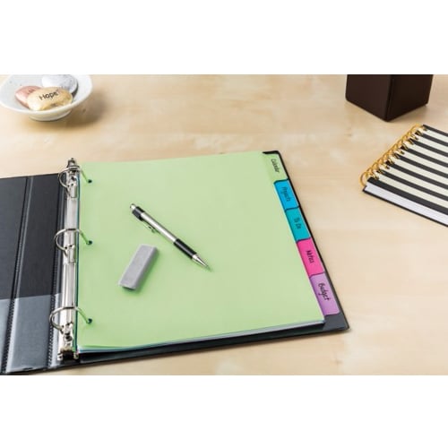 Avery Big Tab Write-On 8.5" x 11" Multicolor 5-Tab Dividers 1 set - 23180