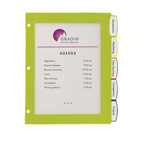 Avery BigTab Ultralast 5-Tab Multicolor Plastic Dividers 1 set - 24900