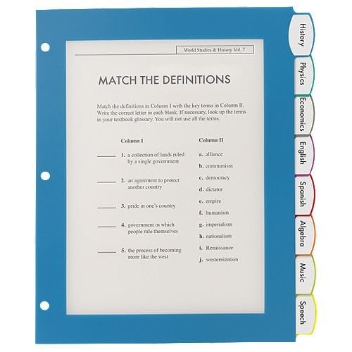 Avery BigTab Ultralast 8-Tab Multicolor Plastic Dividers 1 set - 24901- Clearance Sale