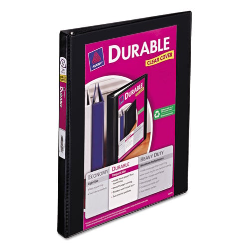 Avery Black Durable Slant Ring View Binders