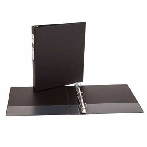 Avery Black Economy Round Ring Binders (12pk)