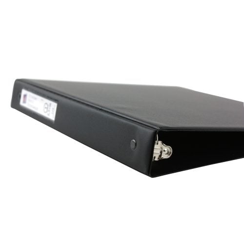 Avery Black Economy Round Ring Binders with Label Holders