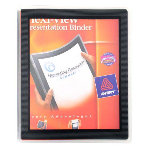 Avery Black Flexi-View Round Ring Binders (12pk)