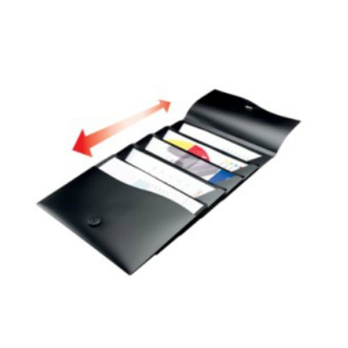 Avery Black Letter Size Slide & View 5-Pocket Poly Expanding File 1pk - 73517